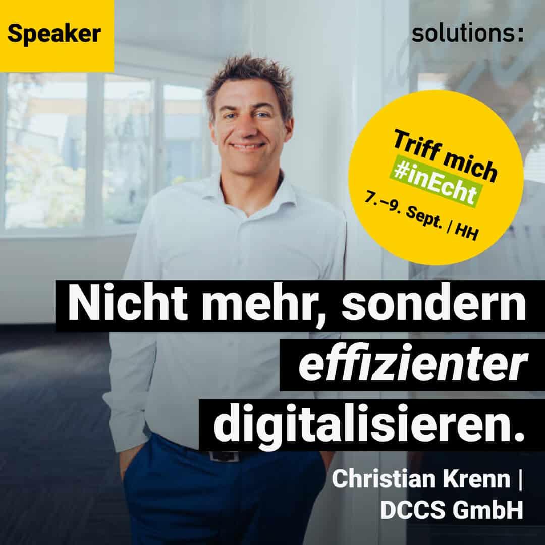 Christian Krenn | Speaker | solutions 2022