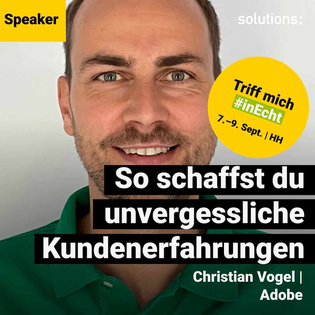 Christian Vogel | Speaker | solutions 2022 | SoMe