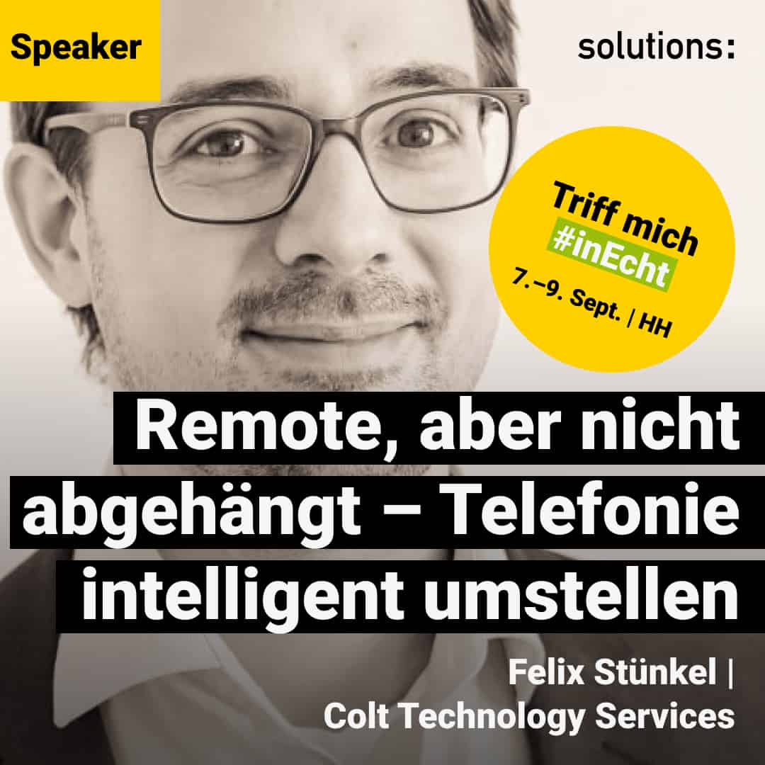 Felix Stünkel | Speaker | solutions 2022