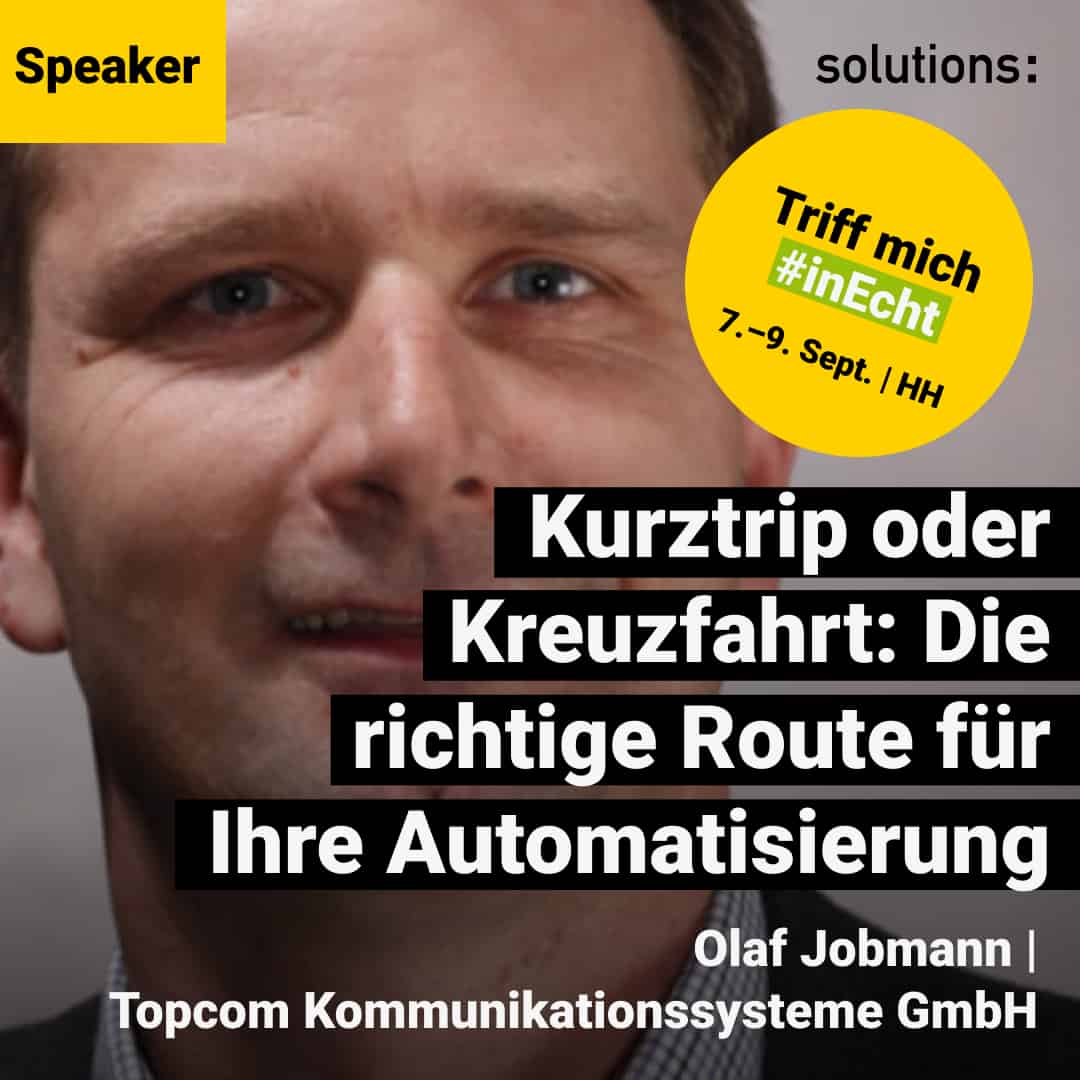 Olaf Jobmann | Speaker | solutions 2022