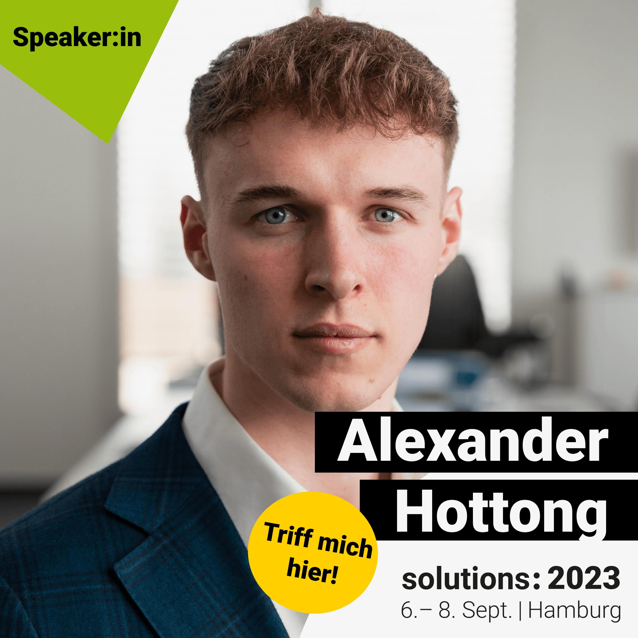 Image of Alexander Hottong - solutions: 2023