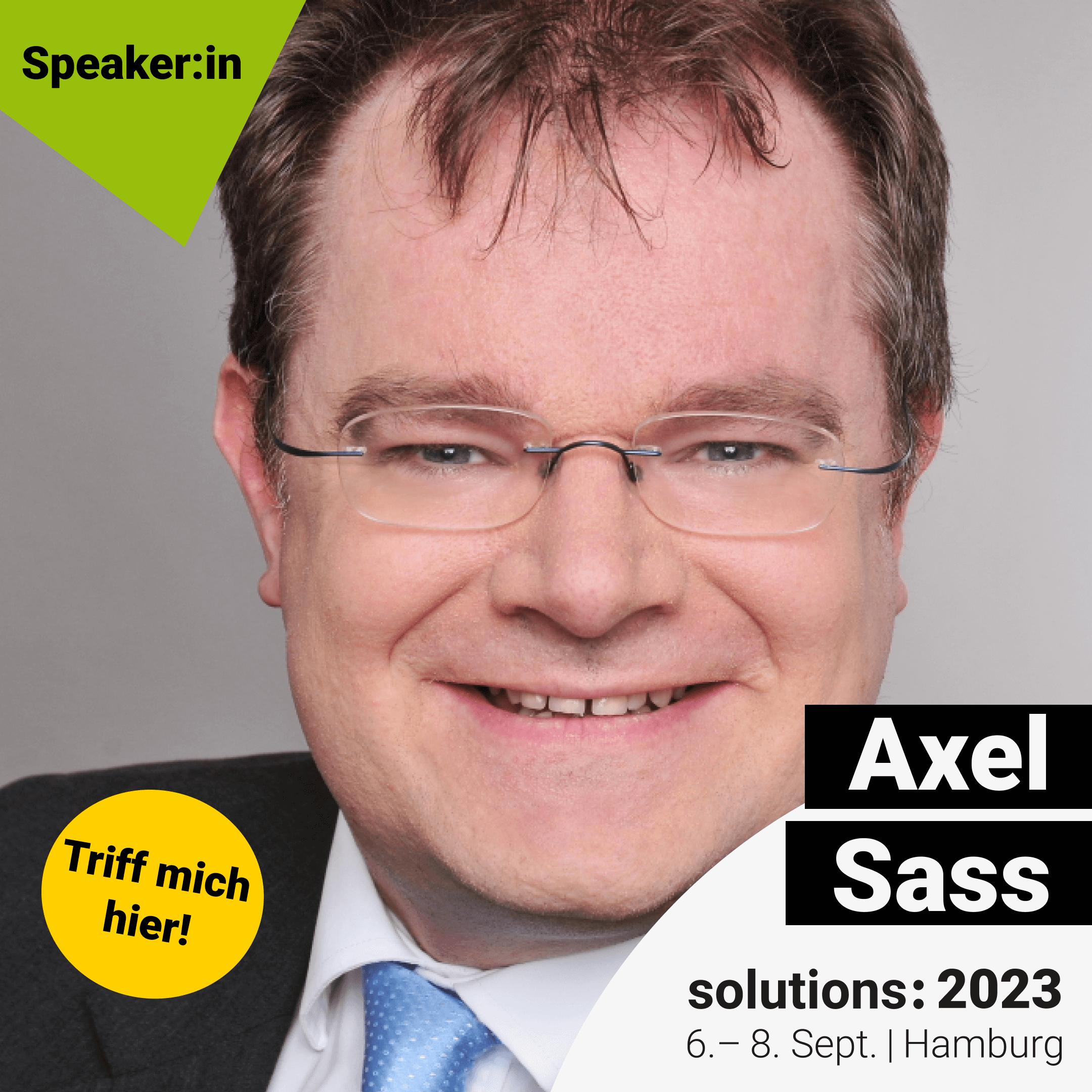 Image of Axel Sass - solutions: 2023