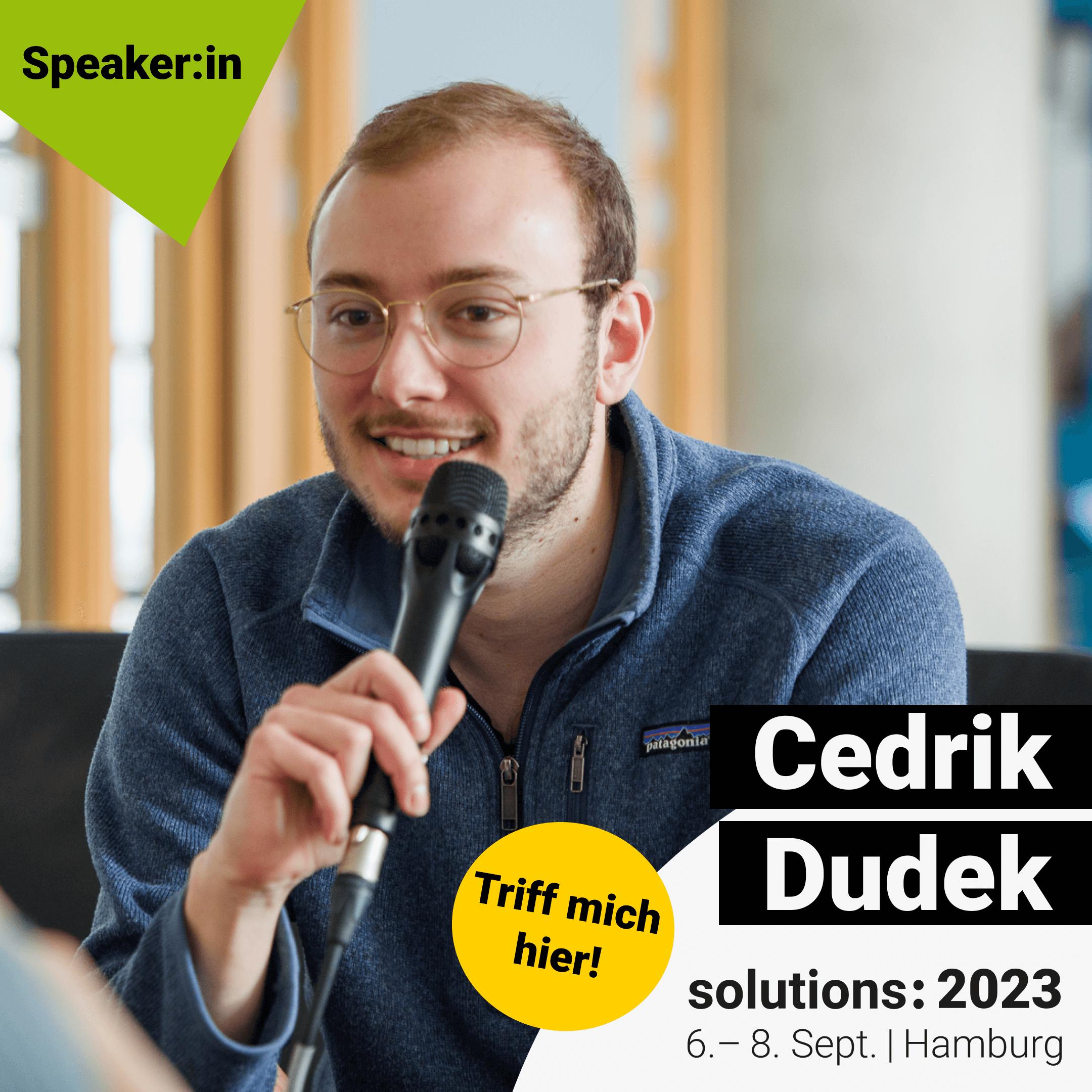 Image of Cedrik Dudek - solutions: 2023