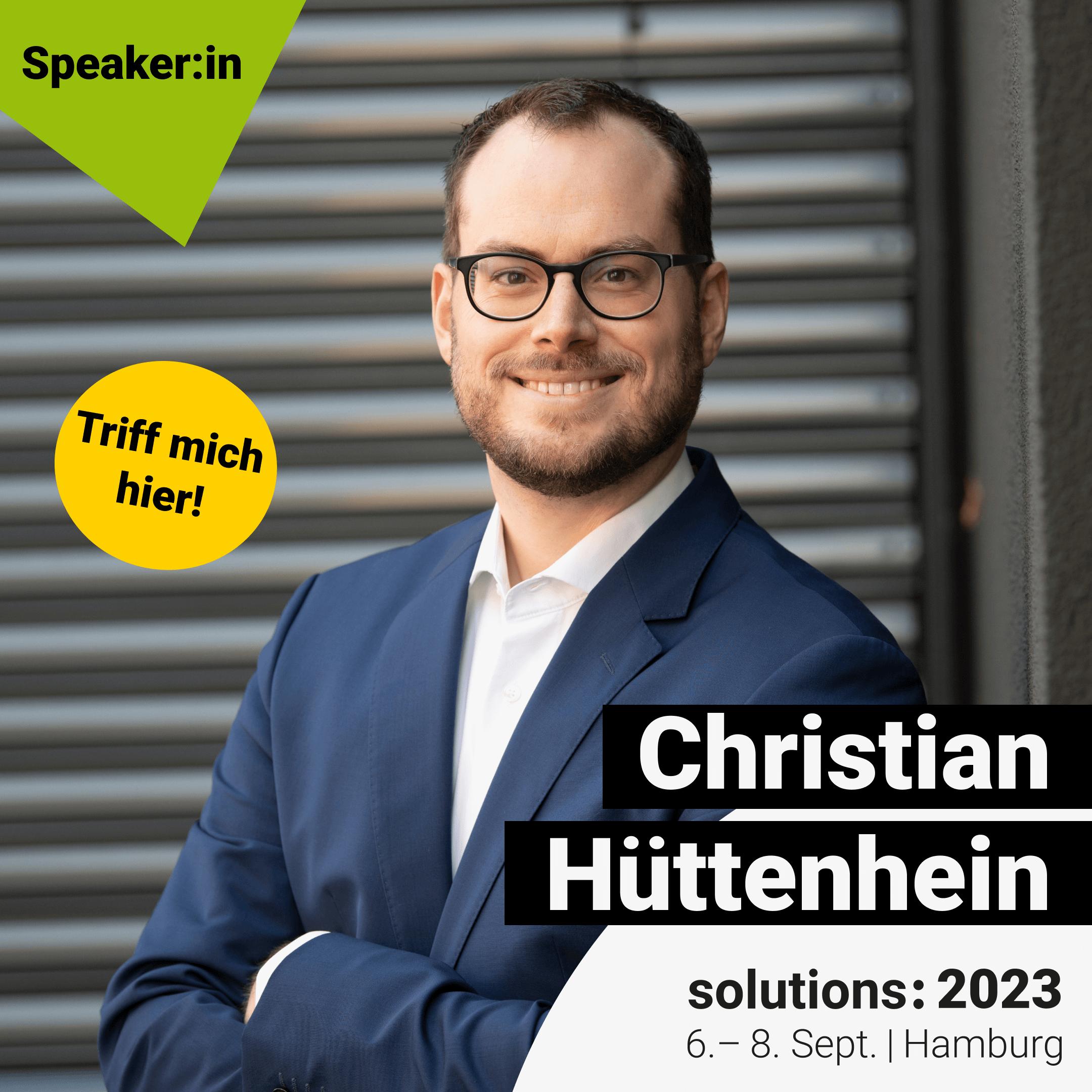 Image of Christian Hüttenhein - solutions: 2023