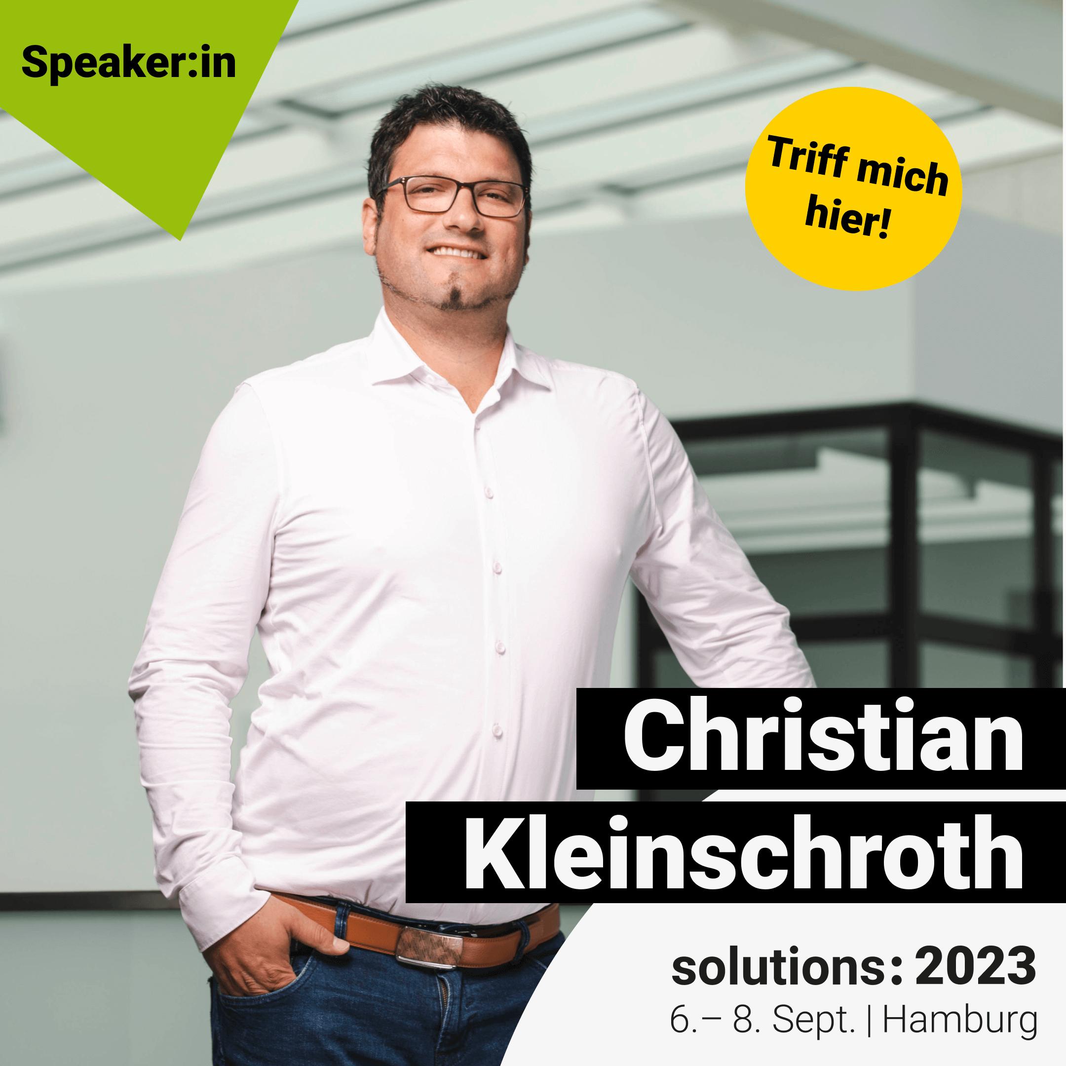 Image of Christian Kleinschroth - solutions: 2023