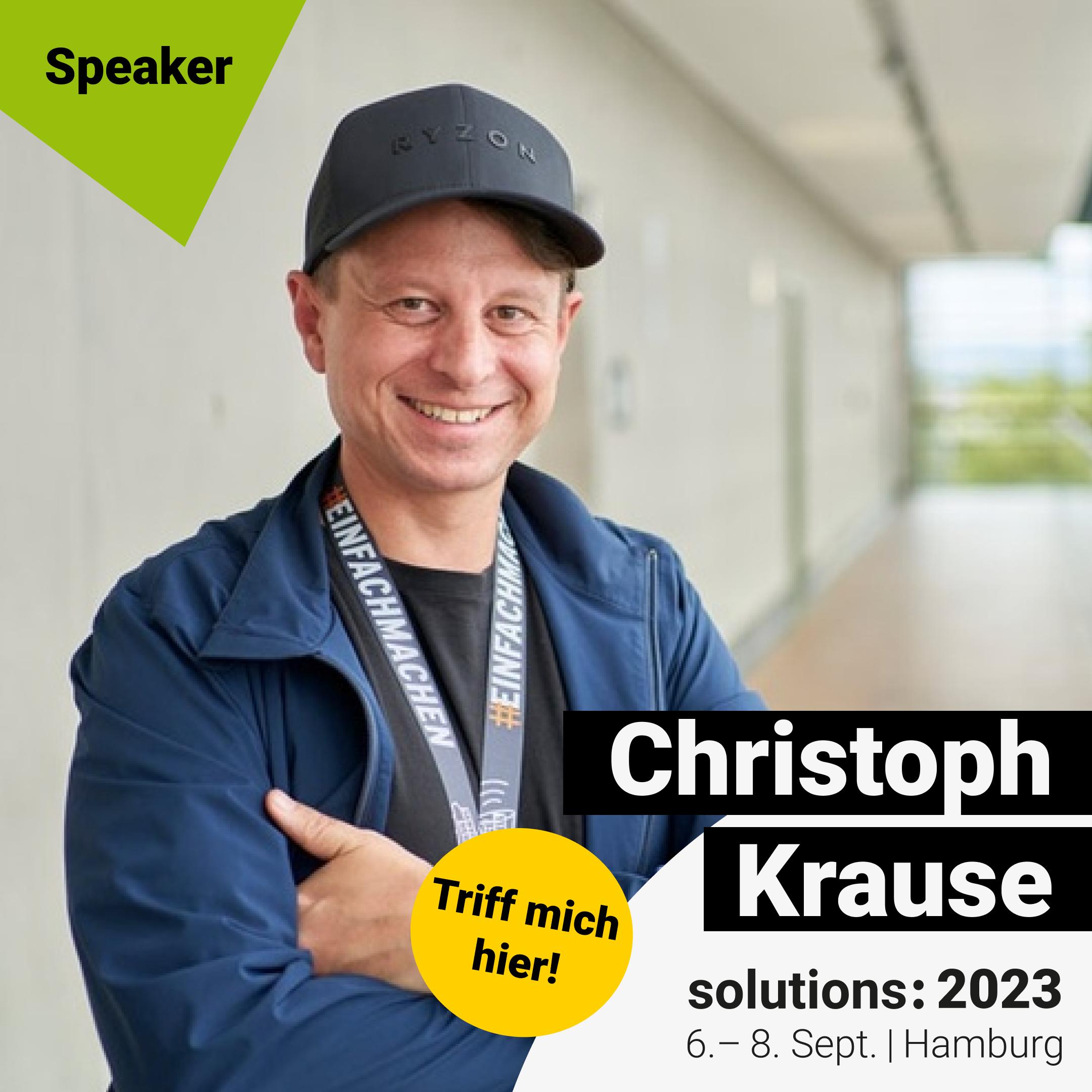 Image of Christoph Krause - solutions: 2023