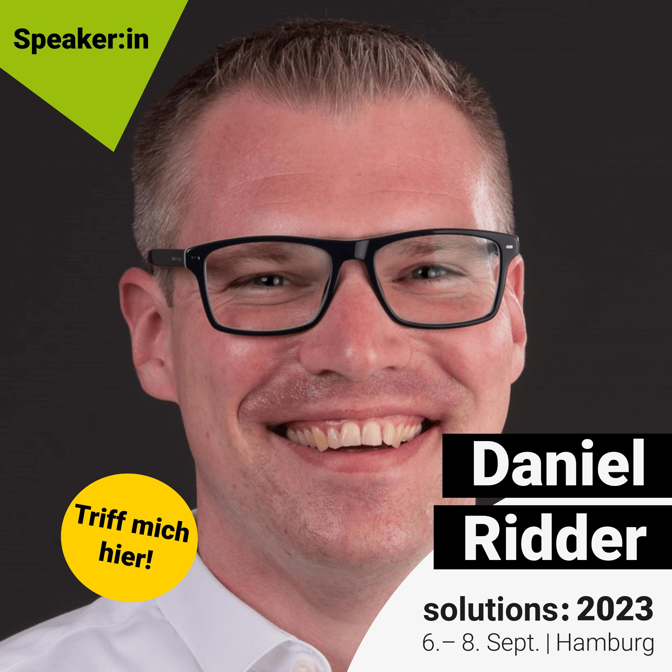 Image of Daniel Ridder - solutions: 2023