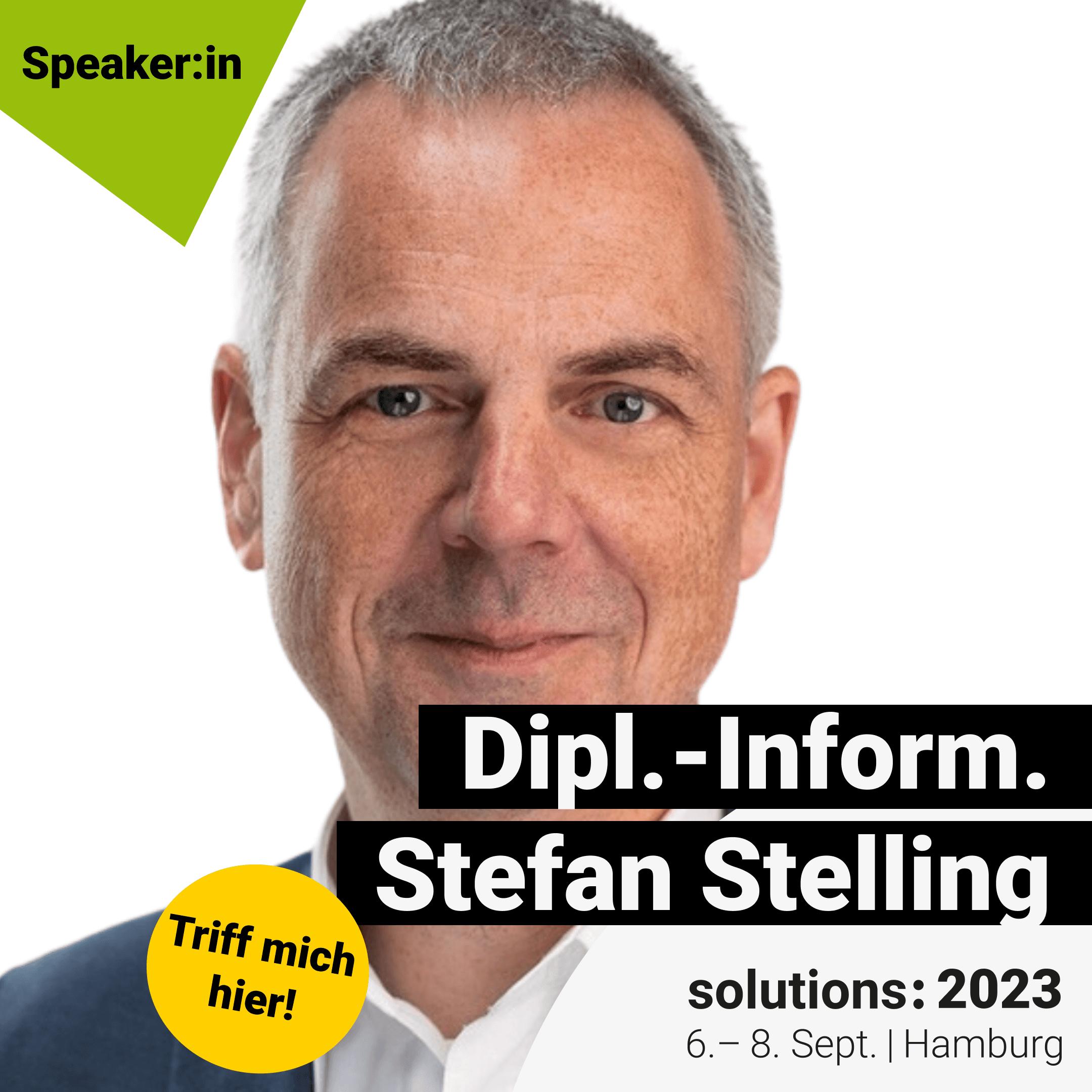 Image of Dipl.-Inform. Stefan Stelling - solutions: 2023