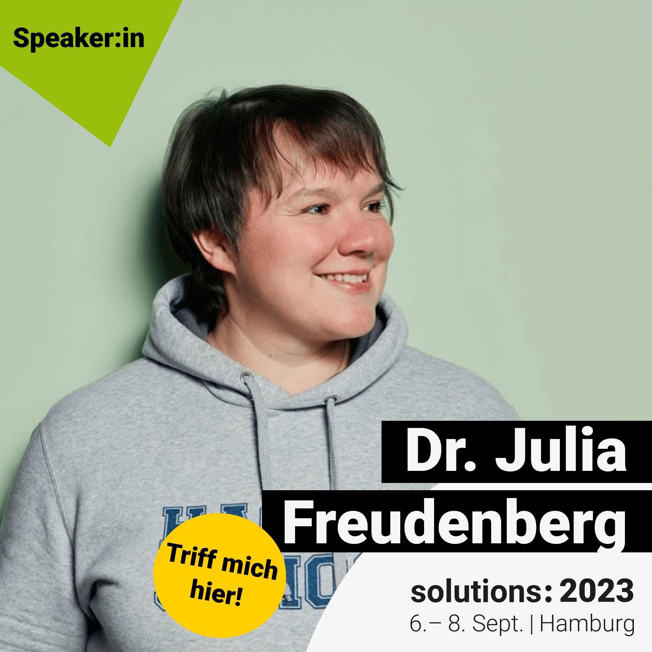 Image of Dr. Julia Freudenberg - solutions: 2023