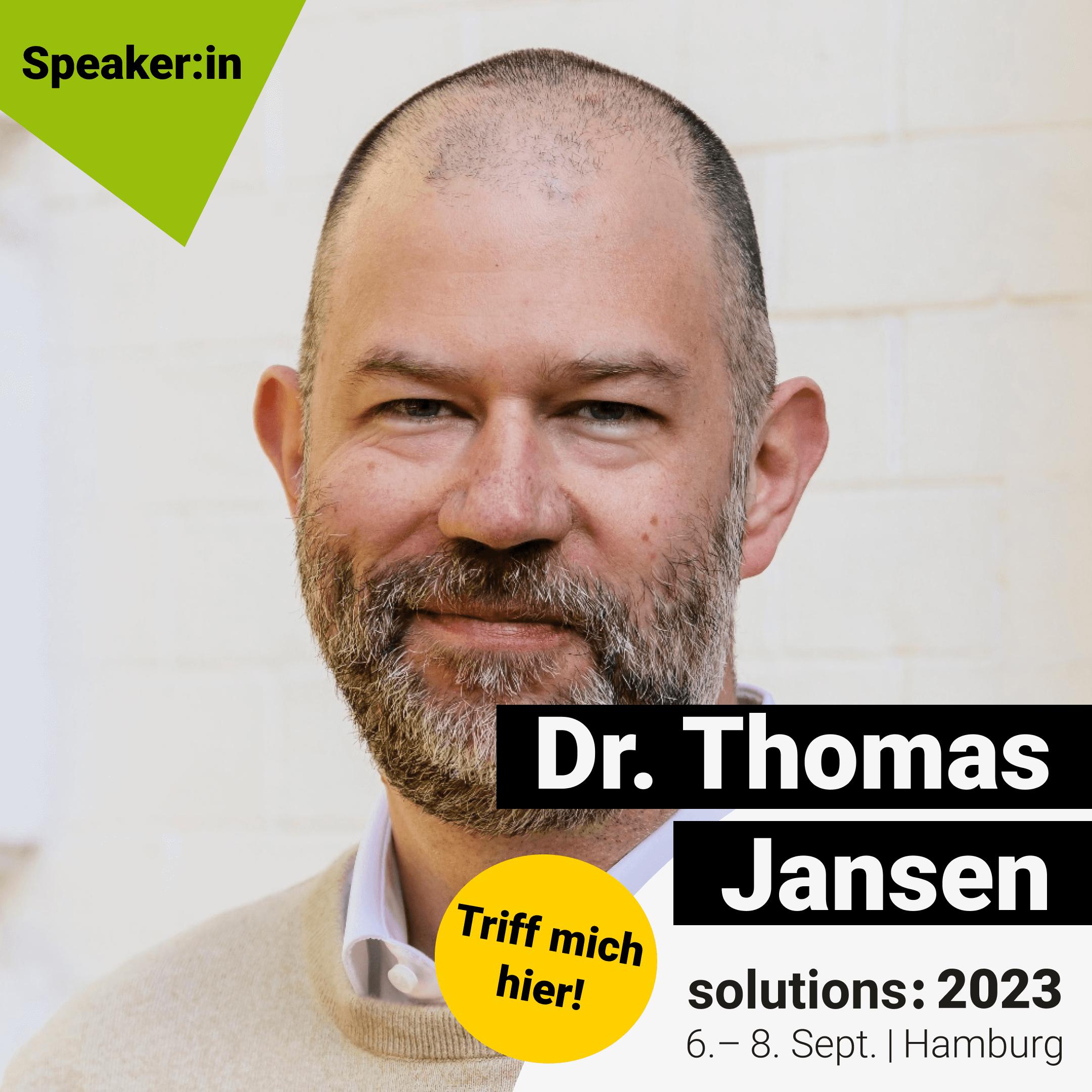 Image of Dr. Thomas Jansen - solutions: 2023