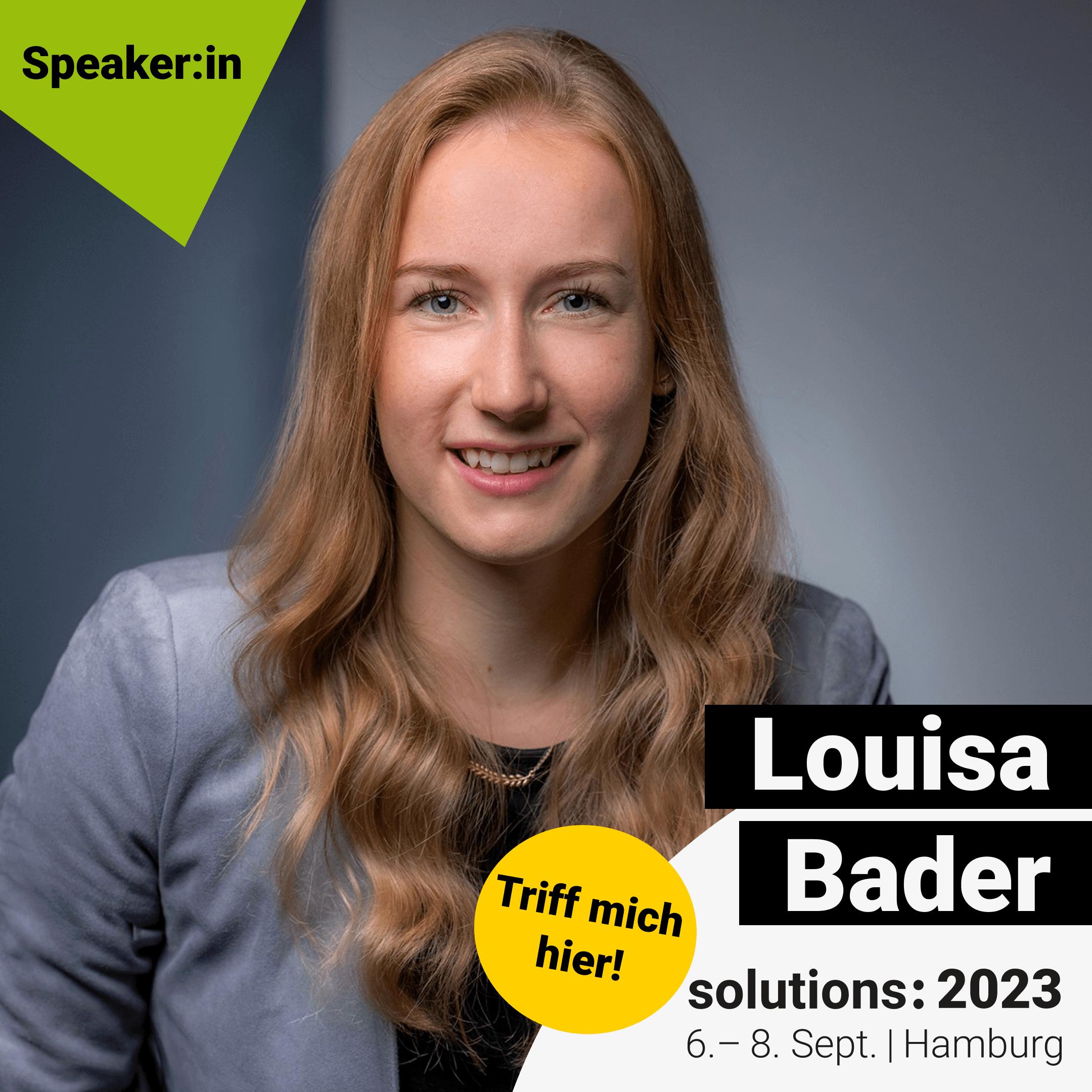 Image of Louisa Bader - solutions: 2023