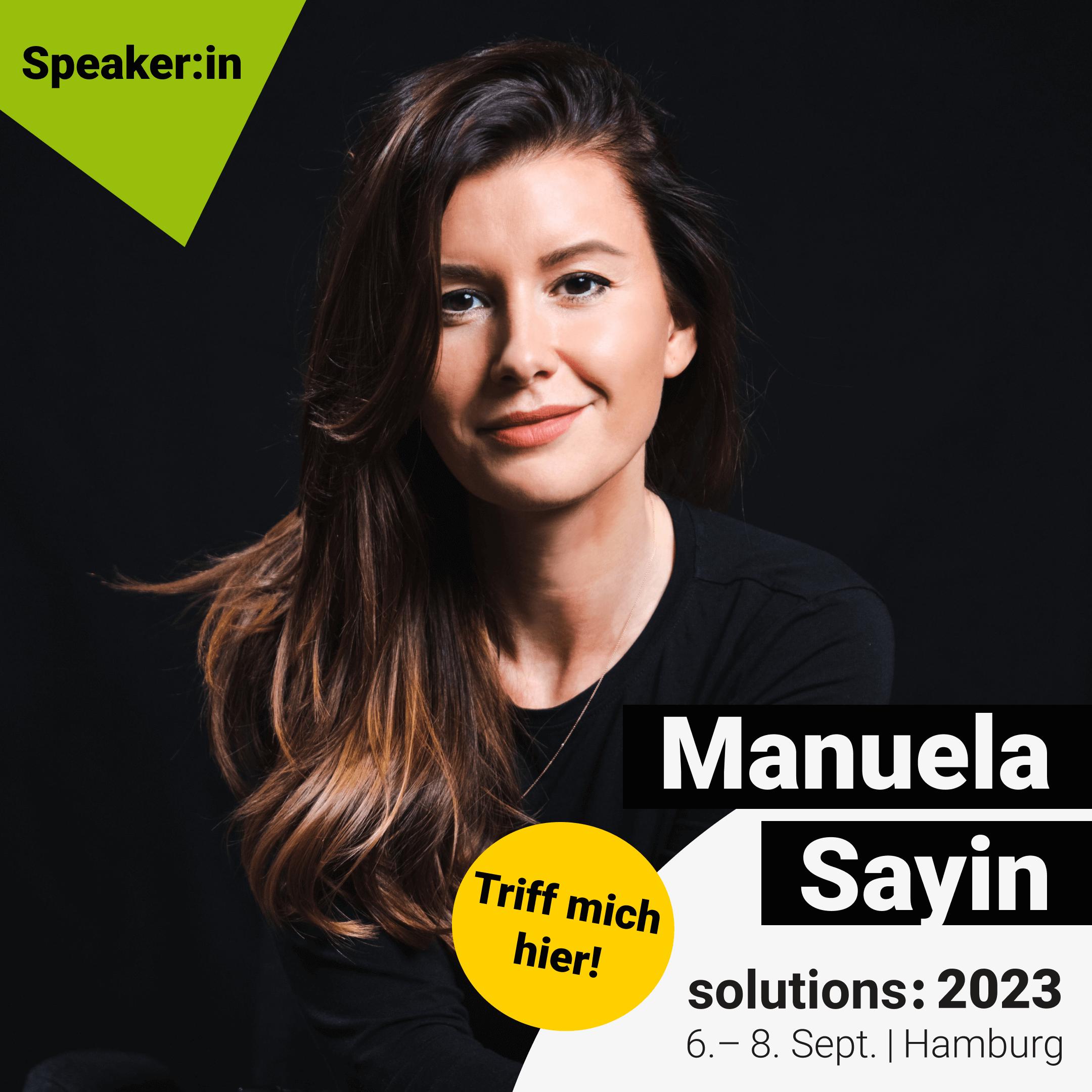 Image of Manuela Sayin - solutions: 2023