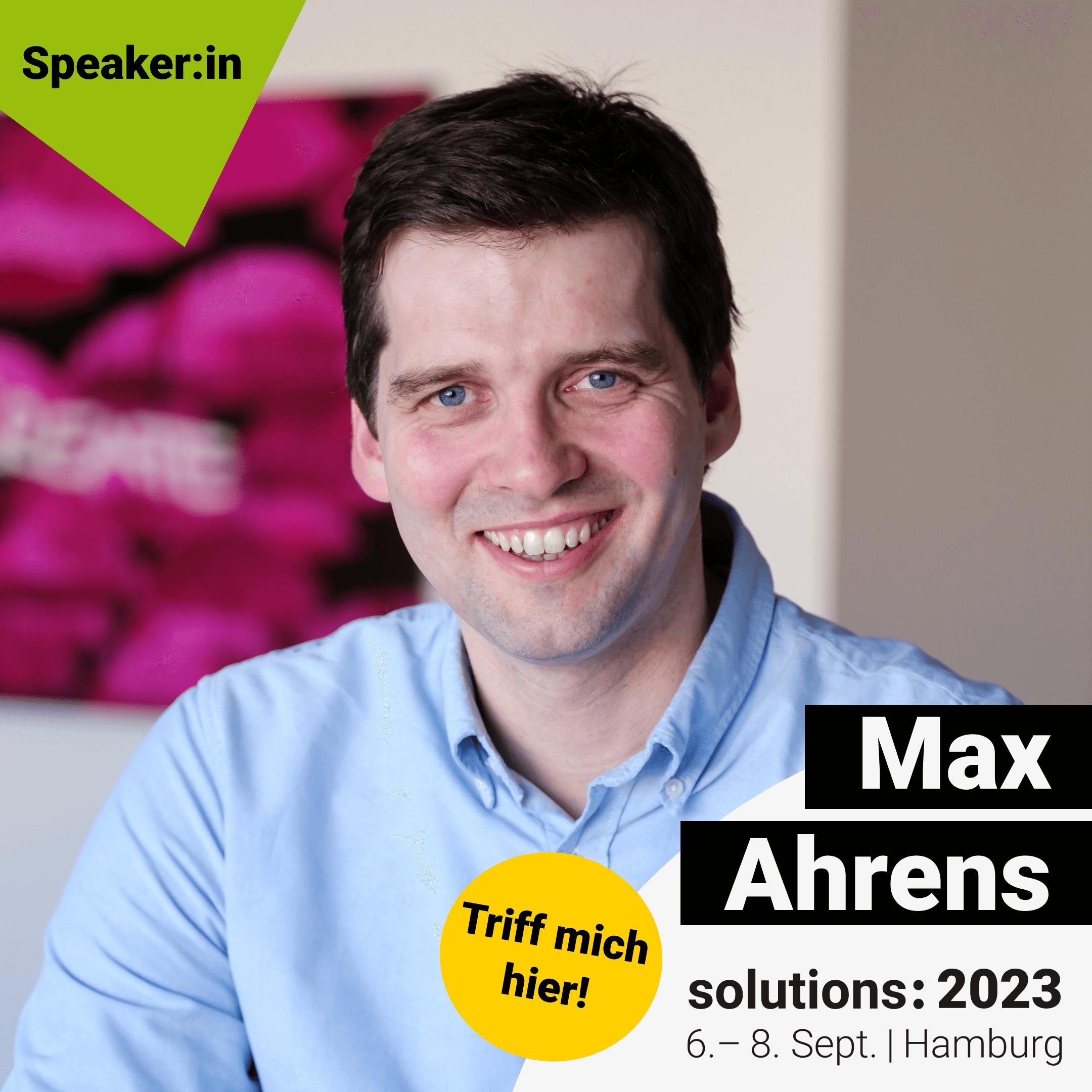 Image of Max Ahrens - solutions: 2023