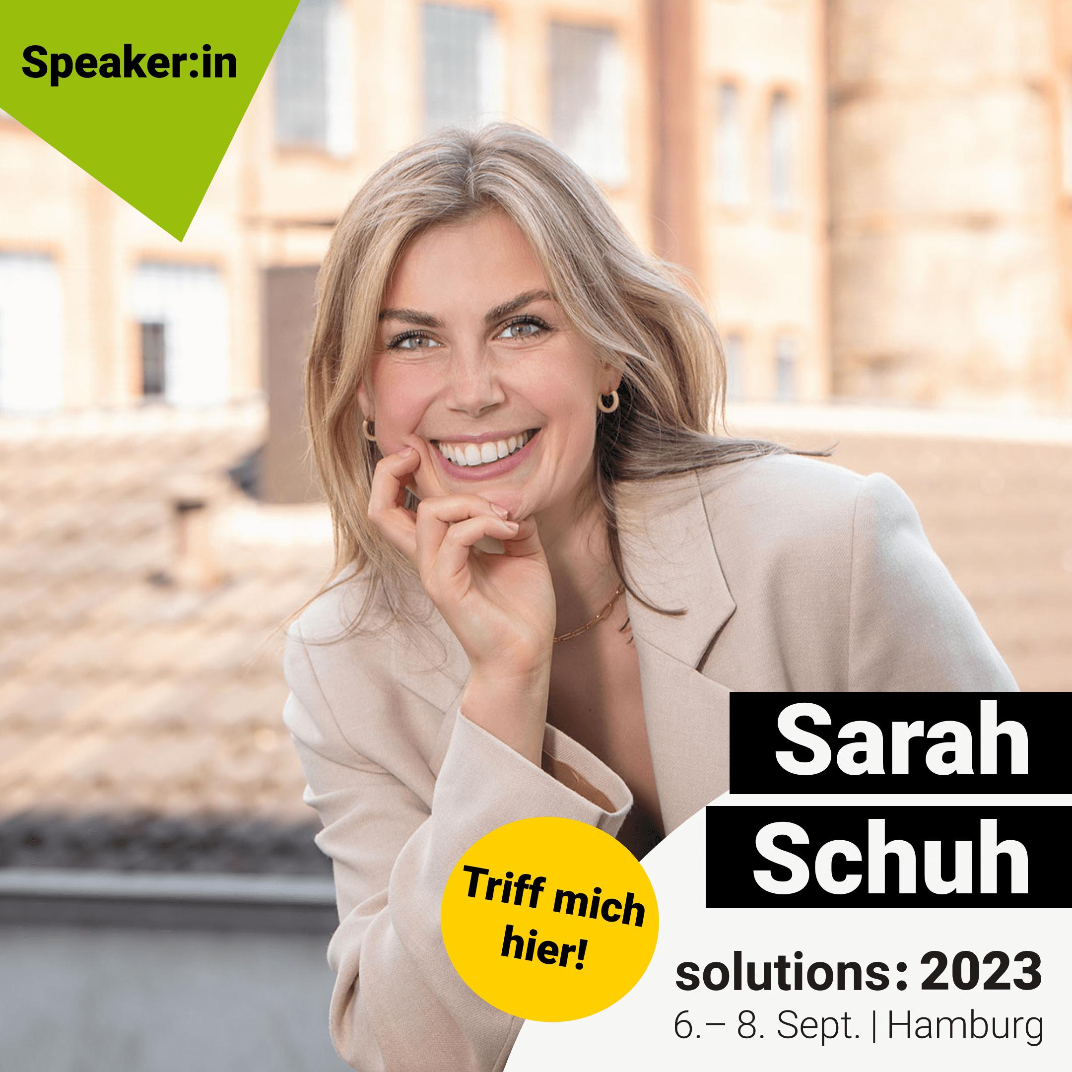 Image of Sarah Schuh - solutions: 2023