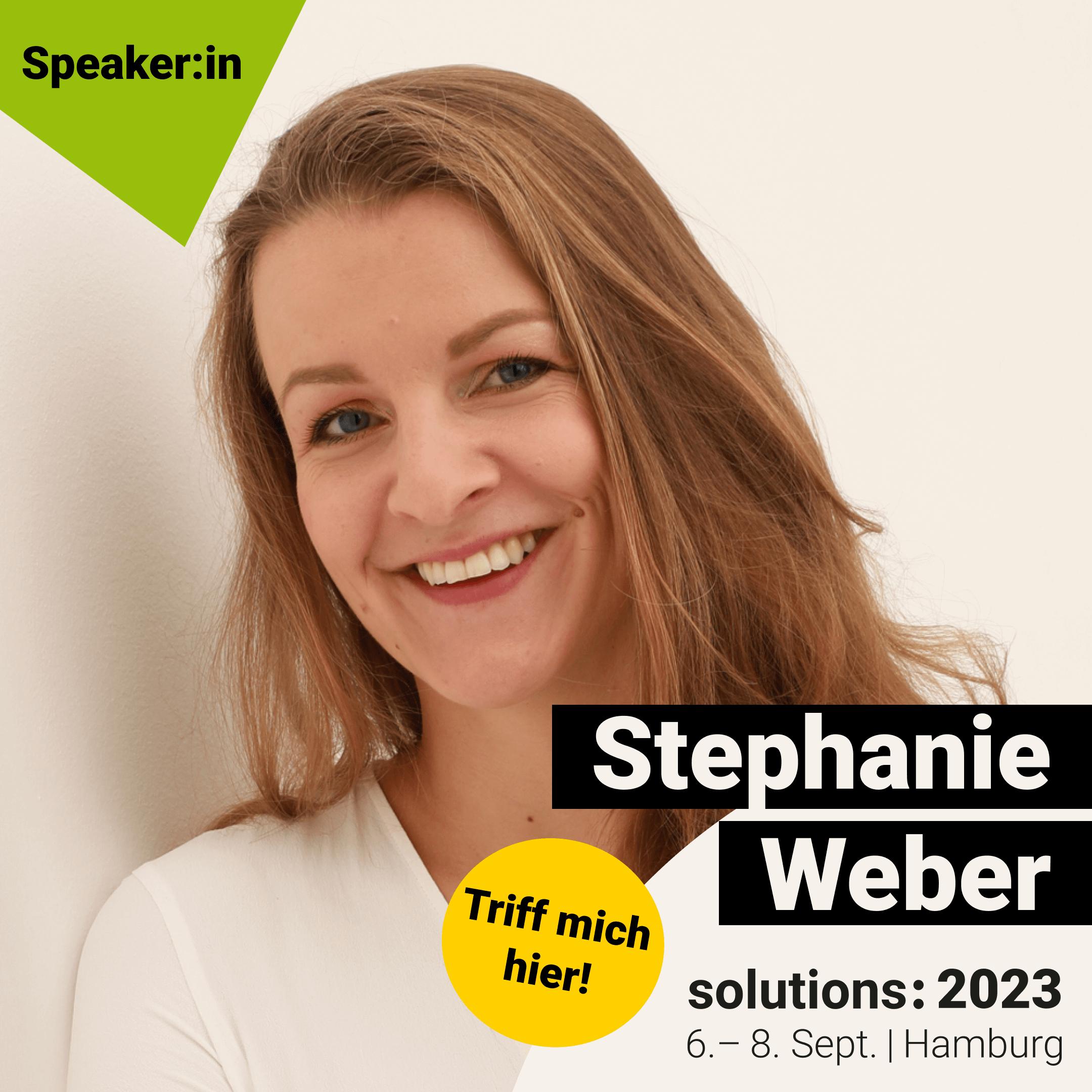 Image of Stephanie Weber - solutions: 2023