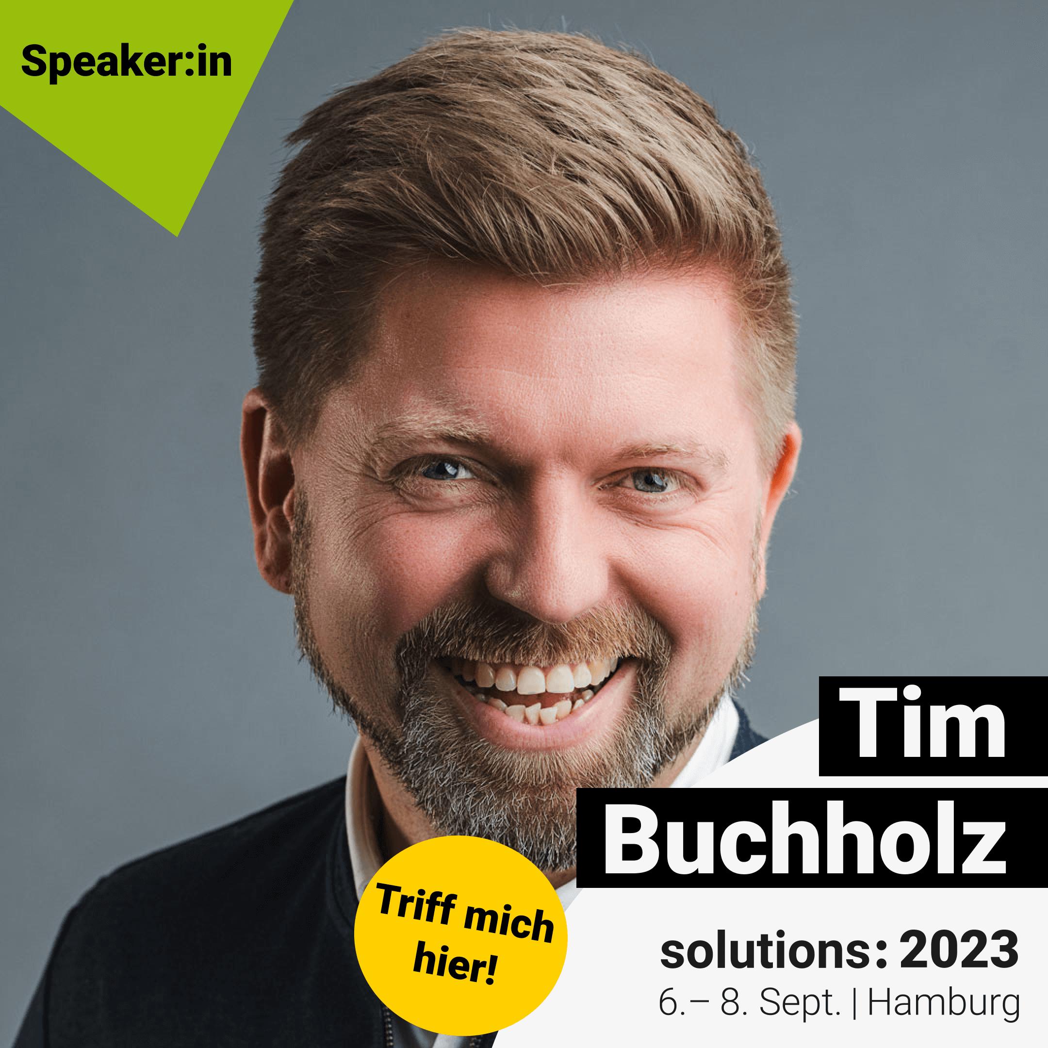 Image of Tim Buchholz - solutions: 2023