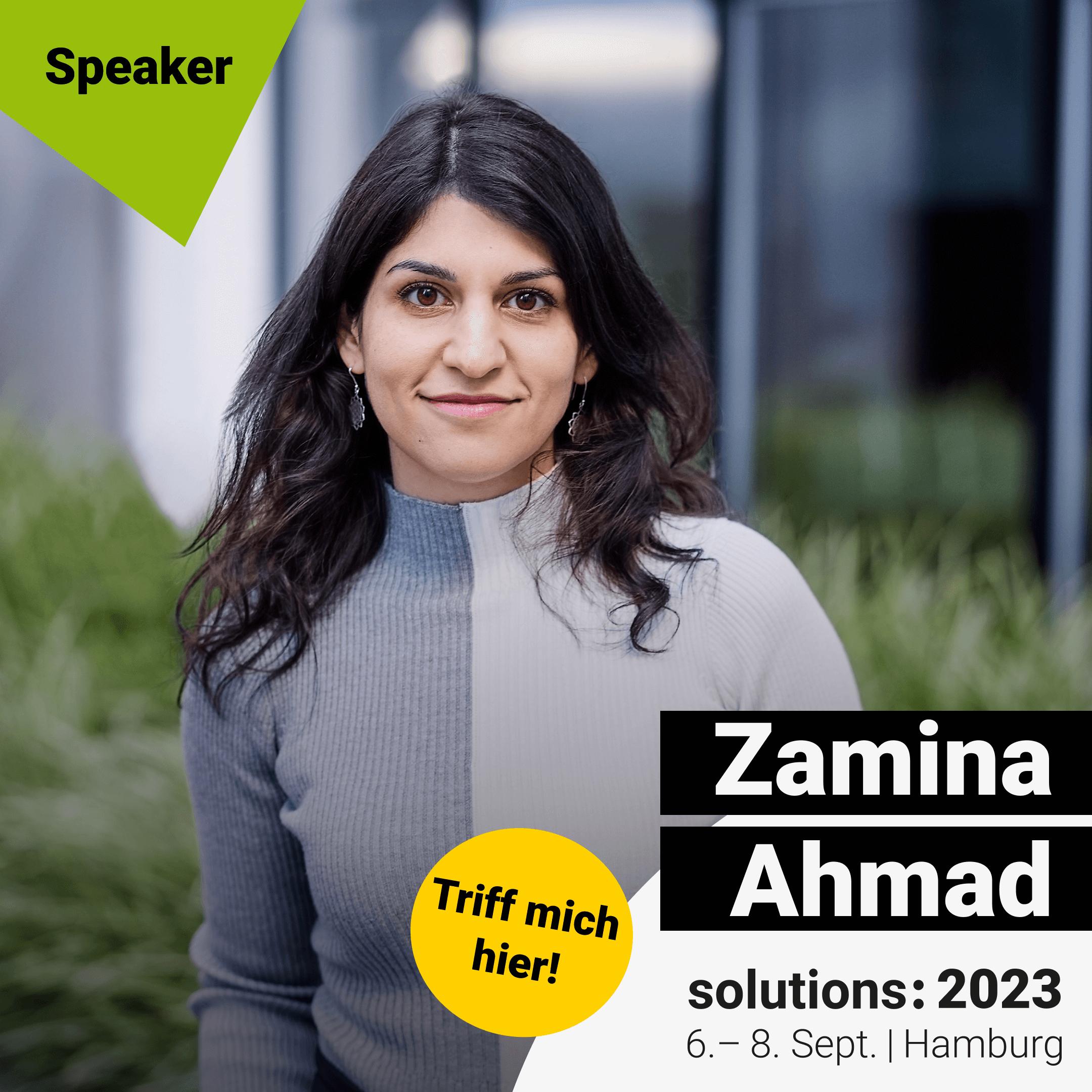 Image of Zamina Ahmad - solutions: 2023