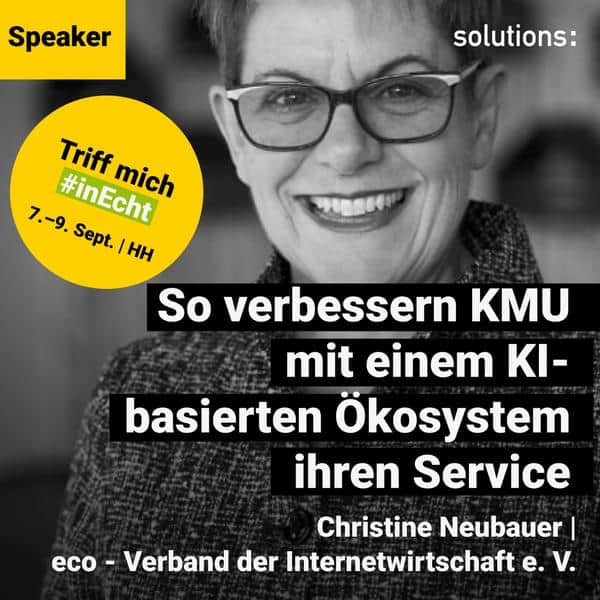 Christine Neubauer | Speaker | solutions 2022 | SoMe