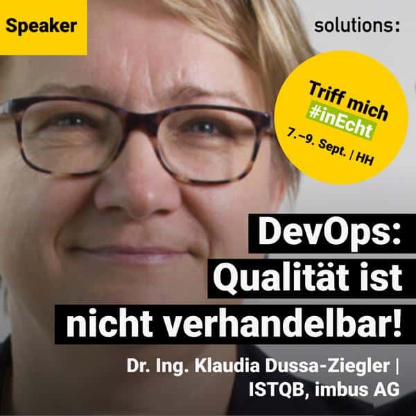 Dr. Ing. Klaudia Dussa-Zieger | Speaker | solutions 2022 | SoMe