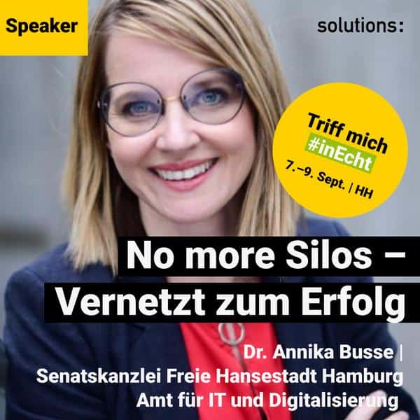 Dr. Annika Busse | Speaker | solutions 2022 | SoMe